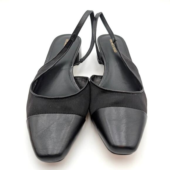 Veronica Beard Cecile Sling Mesh Slingback Pumps Women's Black Size US10M EU41 - Picture 2 of 12